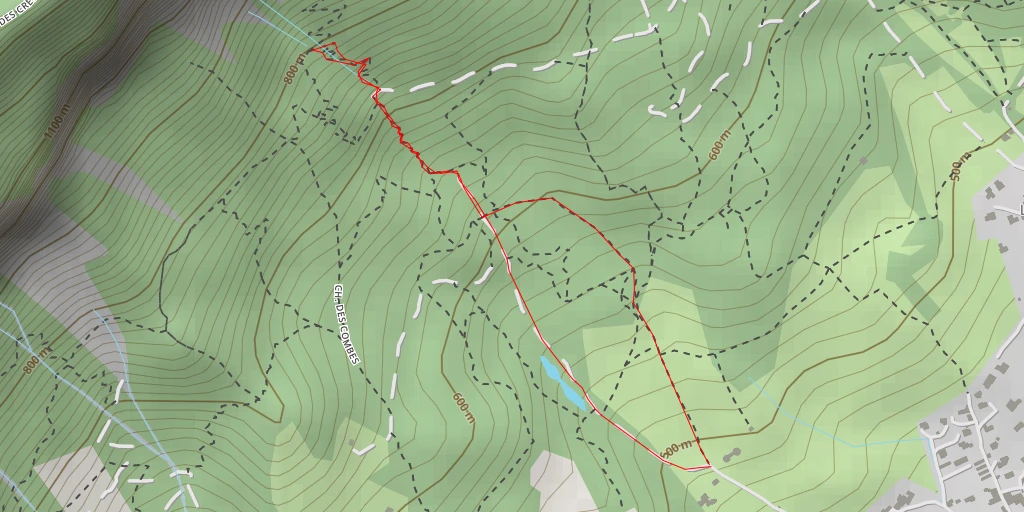 Map of the trail for Pierre Grosse Marie