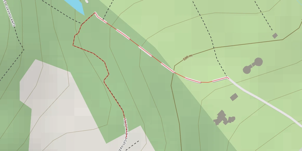 Map of the trail for Vers les Chevalières - Biviers