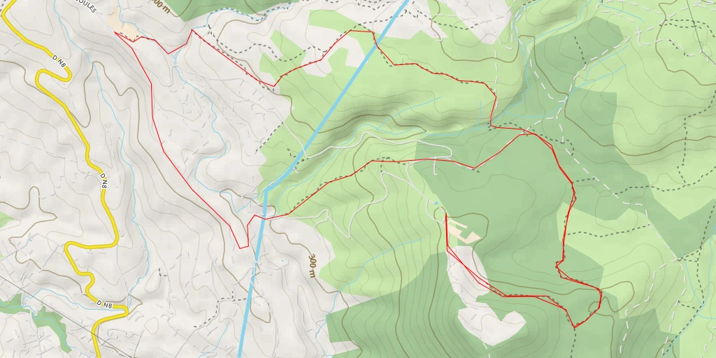 Map of the trail for Chemin de la Gueirarde - Chemin de la Gueirarde