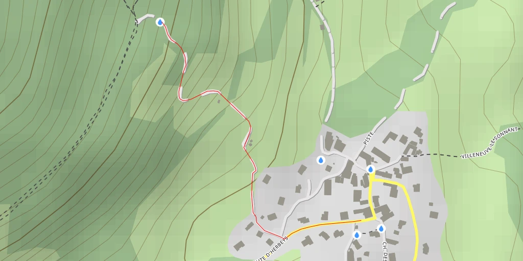 Map of the trail for Chemin des 4 Seigneurs - Chemin des 4 Seigneurs
