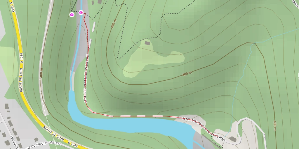 Map of the trail for Pont des Oules