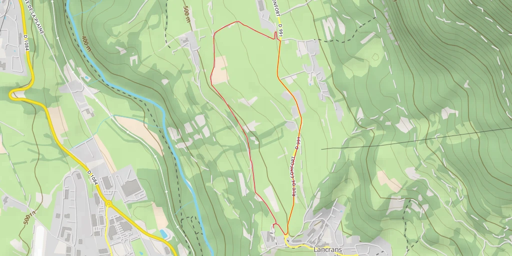 Map of the trail for Aire d'Atterrissage Les Prés Gelés