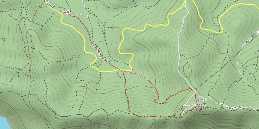 Map of the trail for Le Mai