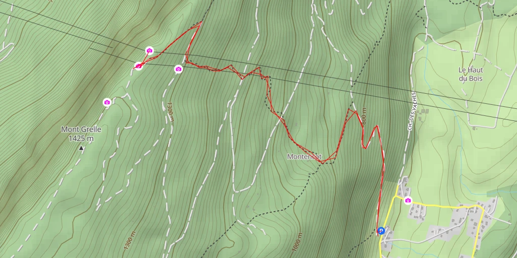 Map of the trail for Le Signal - Aiguebelette-le-Lac