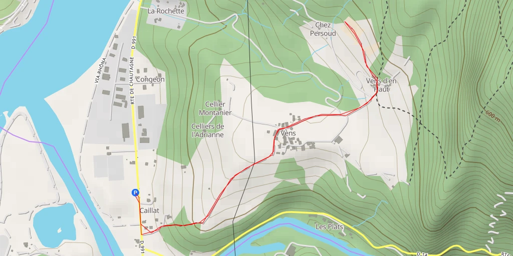 Map of the trail for Route de Sur les Bois - Route de Sur les Bois