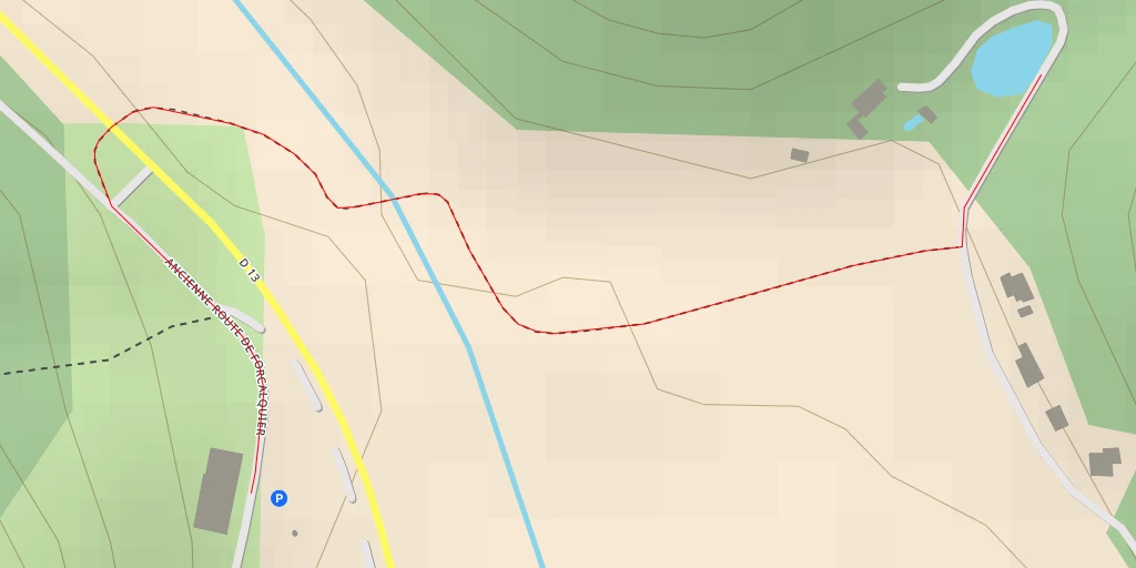 Map of the trail for Chemin de Fontolive