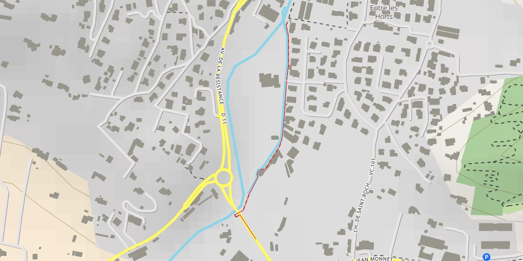 Map of the trail for Resclave de Rebuffel