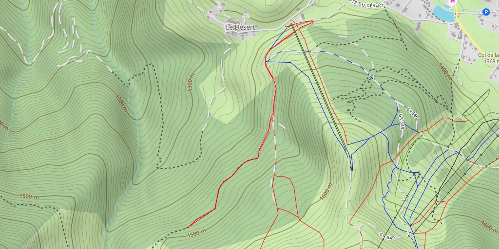 Map of the trail for Passage délicat - La Morte