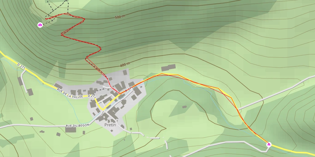 Map of the trail for Belvedere