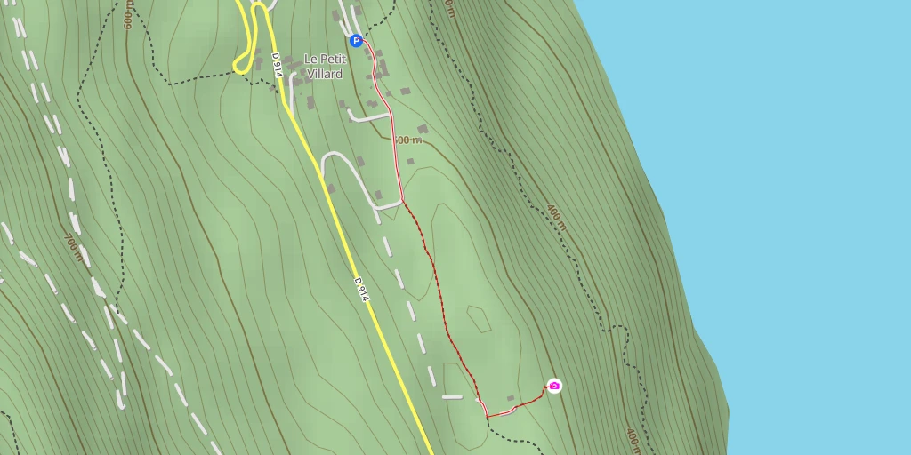 Map of the trail for La Ronda - Sentier des Villard