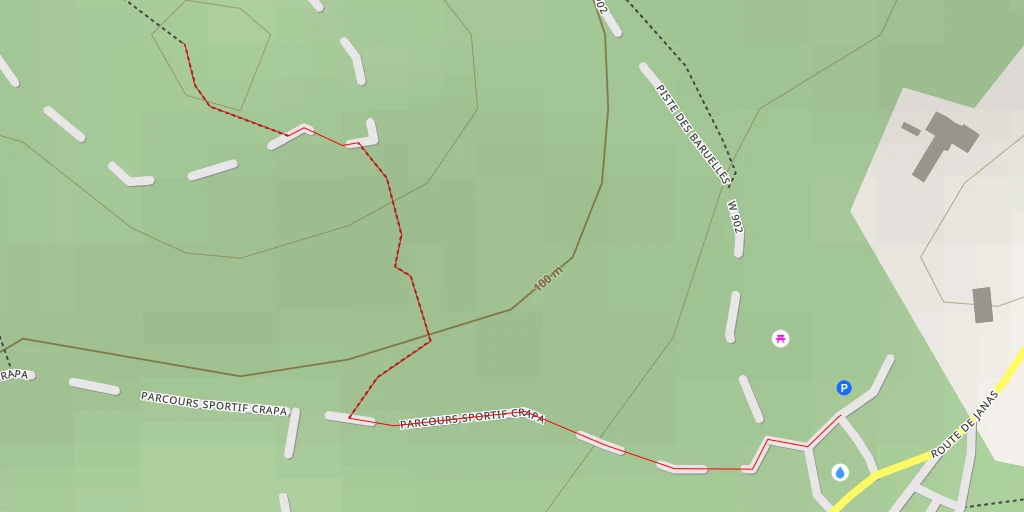 Map of the trail for Parcours Sportif CRAPA - Parcours Sportif CRAPA