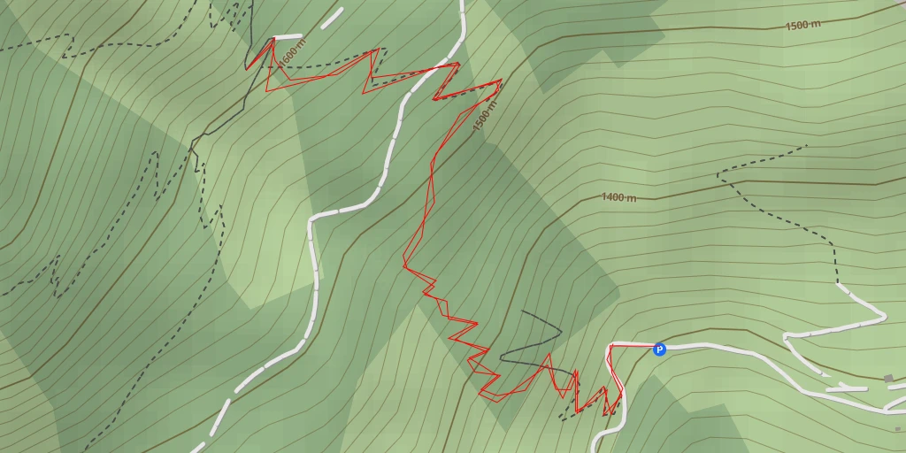 Map of the trail for Pré des Combes - La Valette
