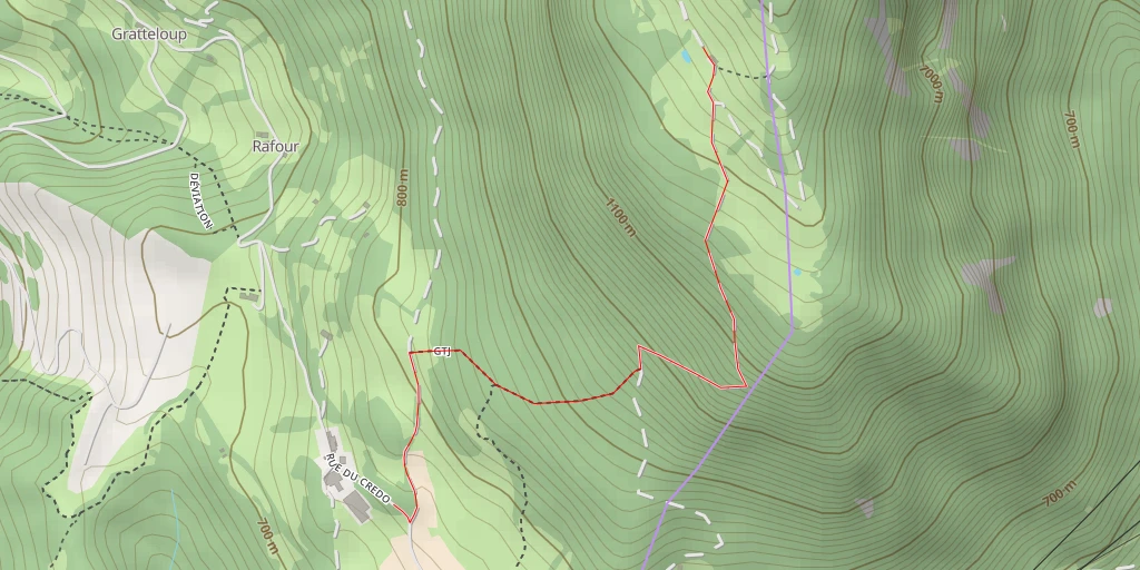 Map of the trail for Chalet de Sorgia d'en Bas - Chemin de Malattape