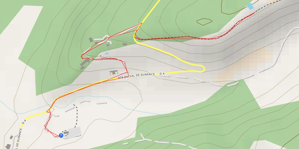 Map of the trail for Chemin de Villedieu aux Gavots - Chemin de Villedieu aux Gavots