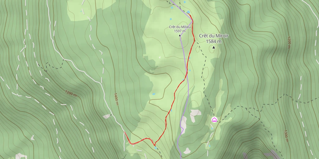 Map of the trail for Vie Traverse