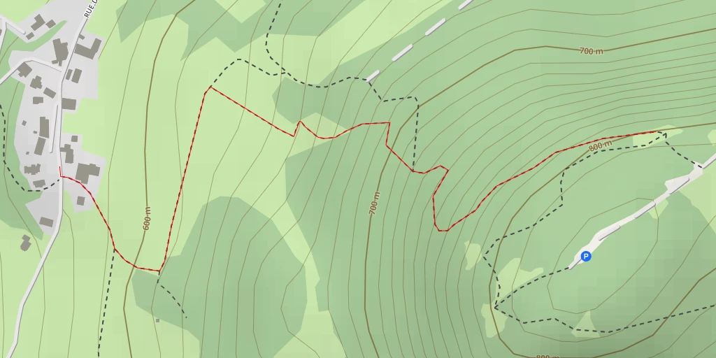 Map of the trail for Poupet Nord