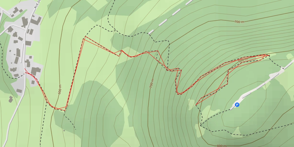 Carte de l'itinéraire :  Poupet NW