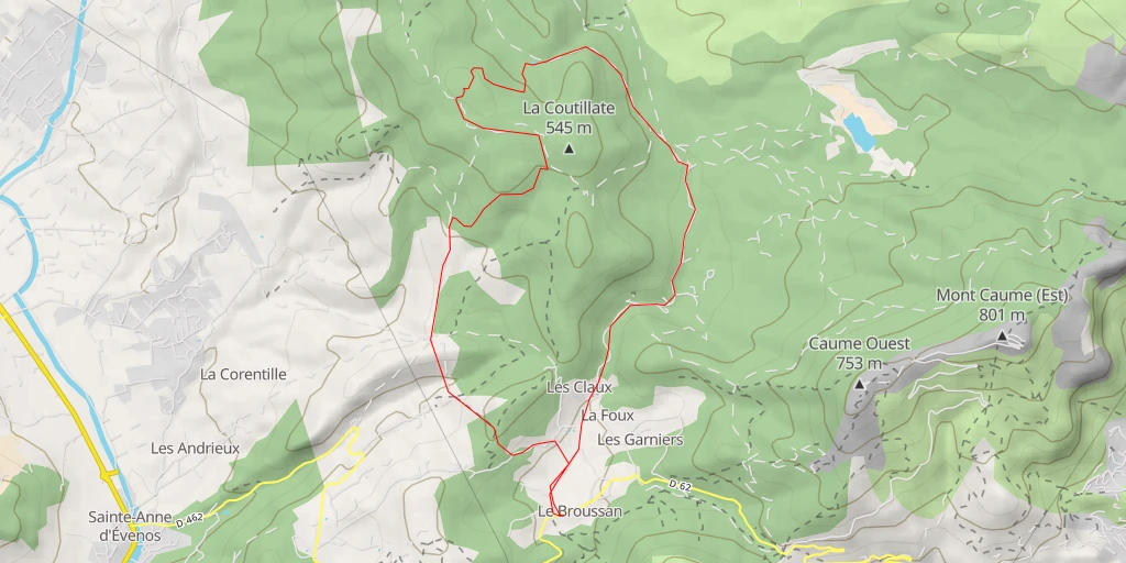 Map of the trail for Chemin de l'Aire Profondée - Chemin de l'Aire Profondée