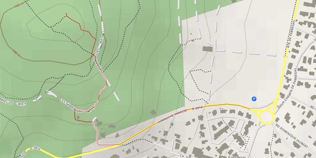 Map of the trail for Les Gabrielles - Les Gabrielles