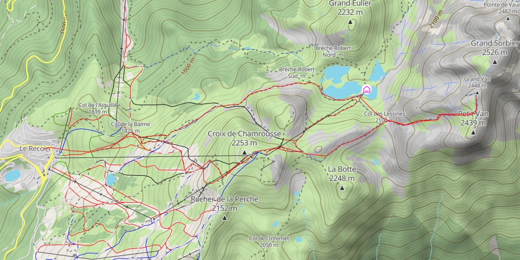 Map of the trail for Grand Van