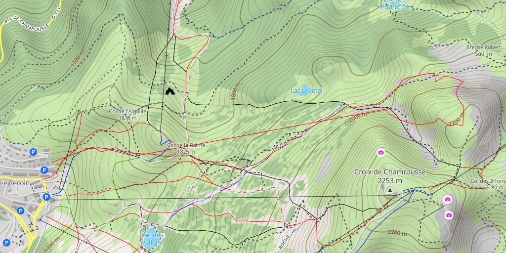 Map of the trail for Casse Rousse Dry Alternative