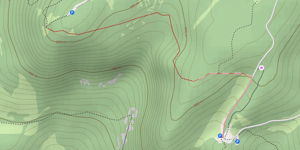 Carte de l'itinéraire :  Poupet W