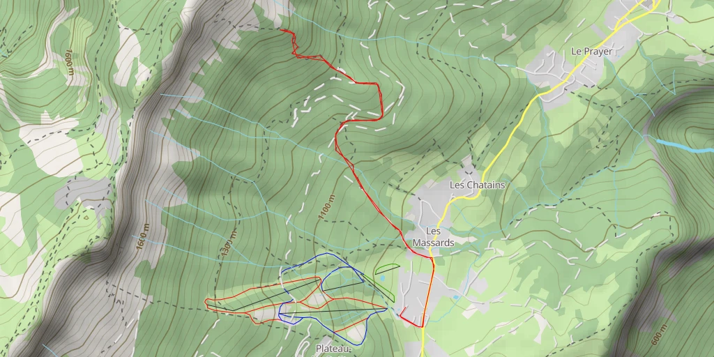 Map of the trail for Le Truc
