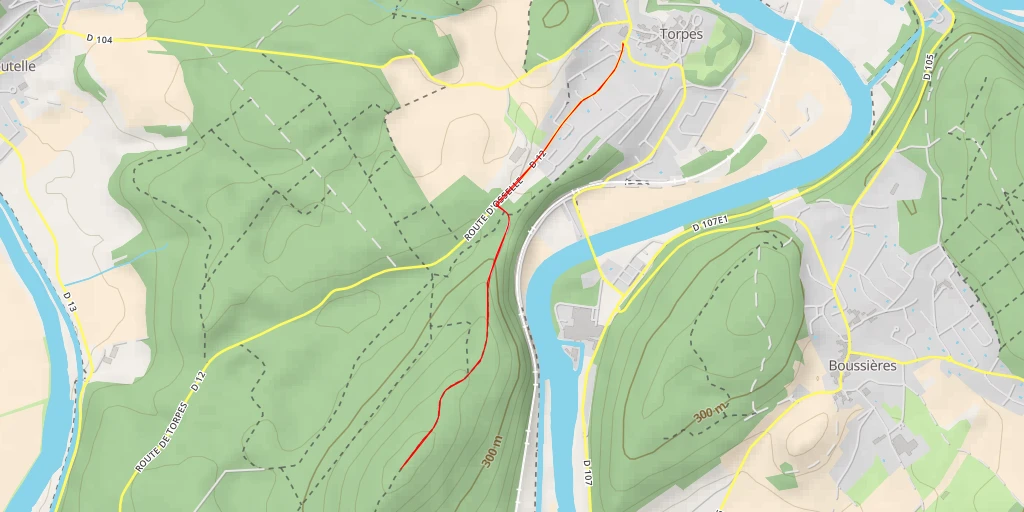 Map of the trail for Arrenton - Osselle-Routelle