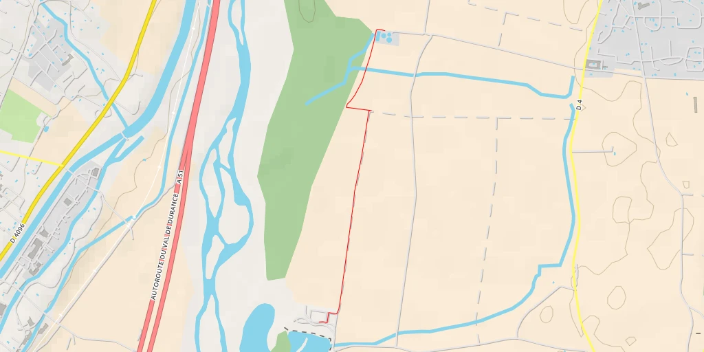 Map of the trail for Station de traitement des eaux usées - Draye de la Grande Bastide