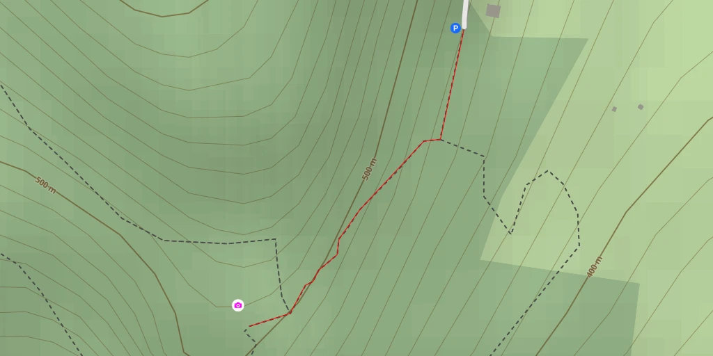 Map of the trail for Chemin de la Croix