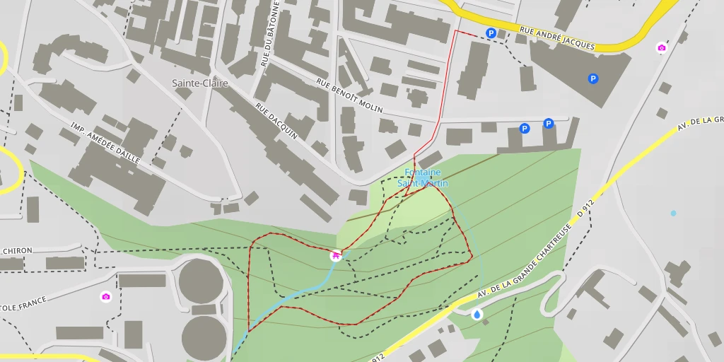 Map of the trail for Rue Anatole France