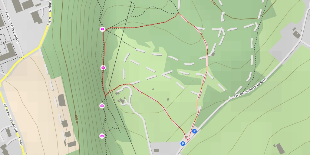 Map of the trail for Avenue de Saint-Saturnin - Chambéry