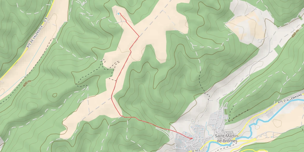 Map of the trail for Chemin de la Javi - Chemin de la Javi