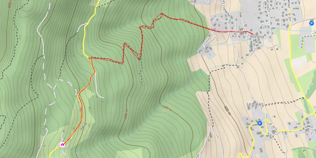 Carte de l'itinéraire :  Route de Chartreuse