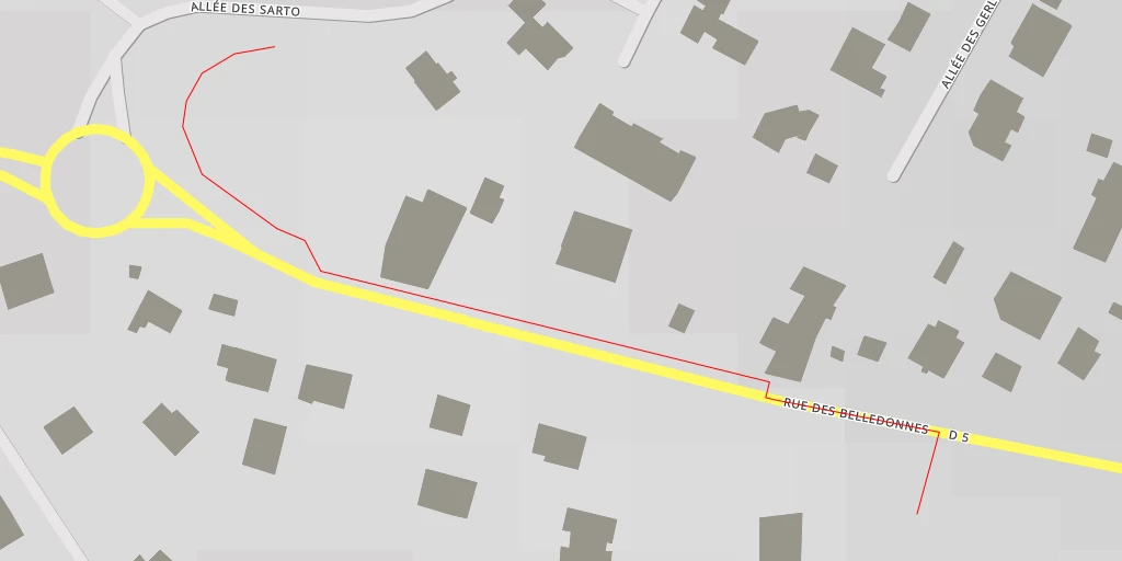 Map of the trail for Bassin de rétention