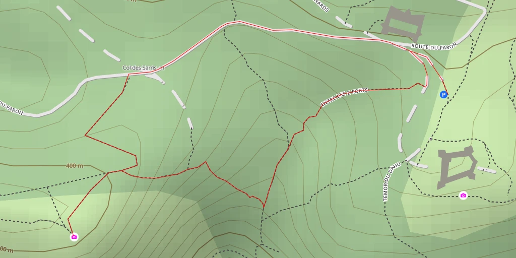 Map of the trail for Sentier du Baou de l'Antenne - Toulon