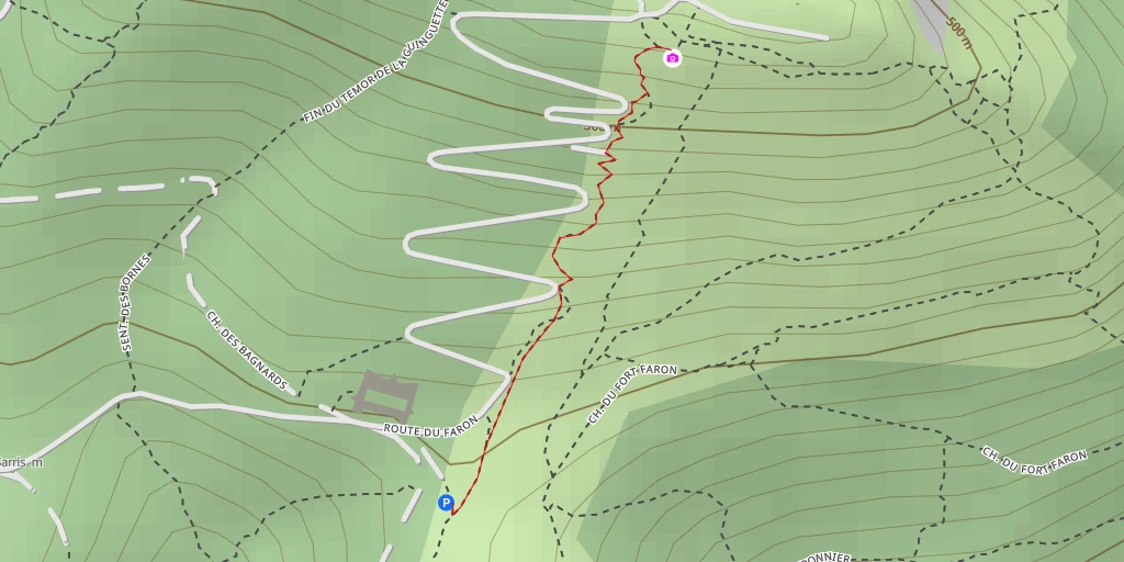 Map of the trail for Temor du Dahu - Toulon