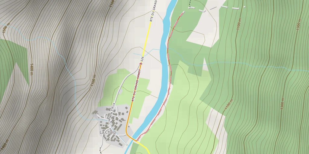 Map of the trail for Chemin de la Chalp au Bosses - Chemin de la Chalp au Bosses