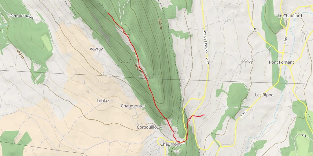 Map of the trail for Chemin Jacques Bordon - Chemin Jacques Bordon