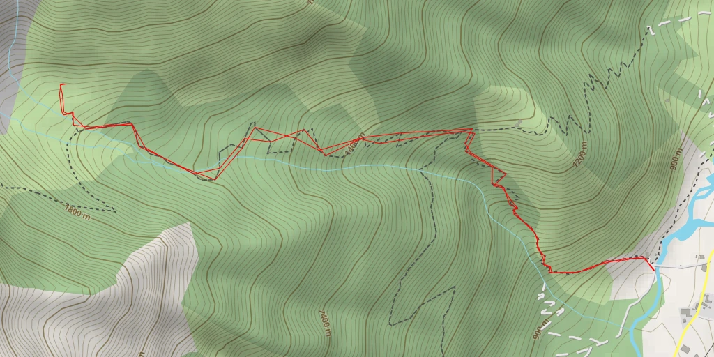Map of the trail for Cabane ONF de l'Infernet