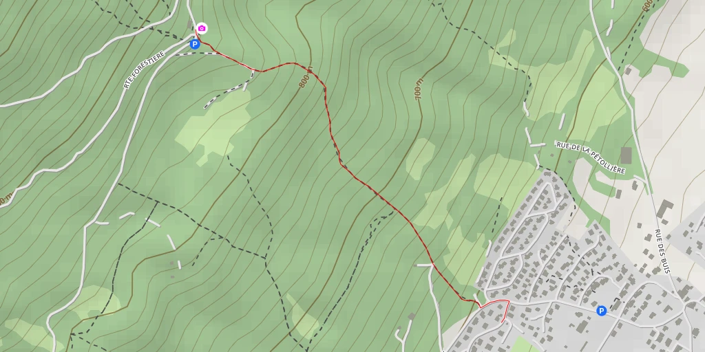 Map of the trail for Tiocan