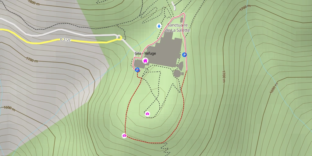 Map of the trail for panorama