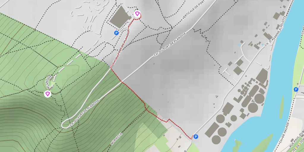 Map of the trail for Décollage Planoise Nord Est