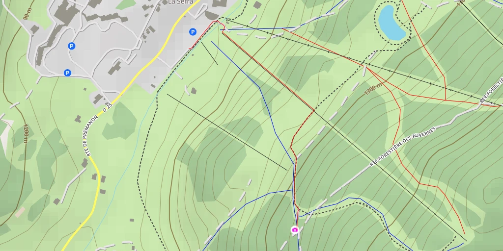 Map of the trail for AI - Point de vue sur le Lac