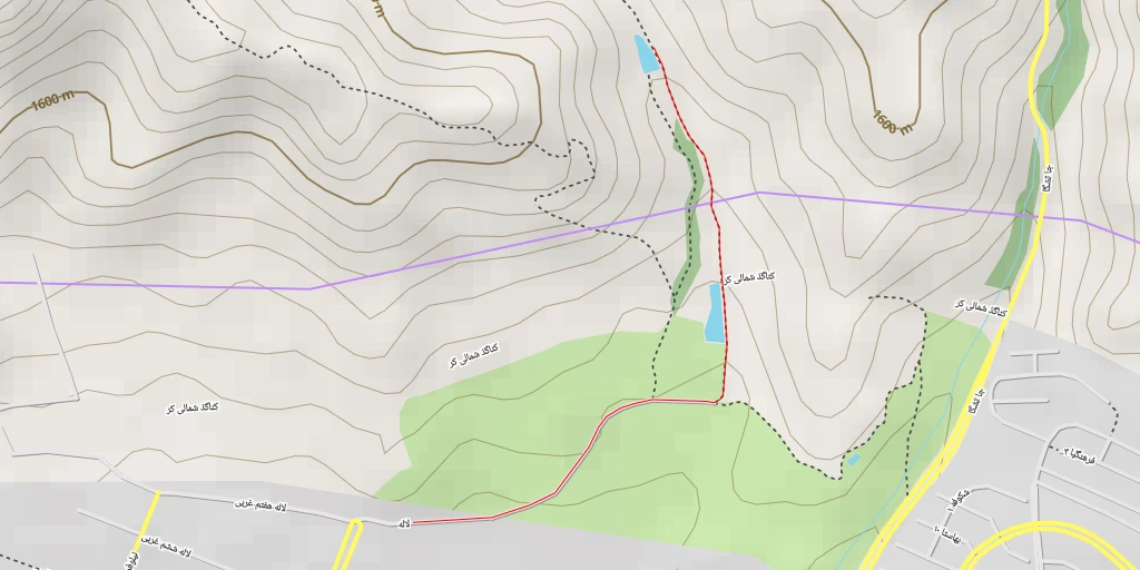 Map of the trail for آزادراه شهید سلیمانی - آزادراه شهید سلیمانی - کرج