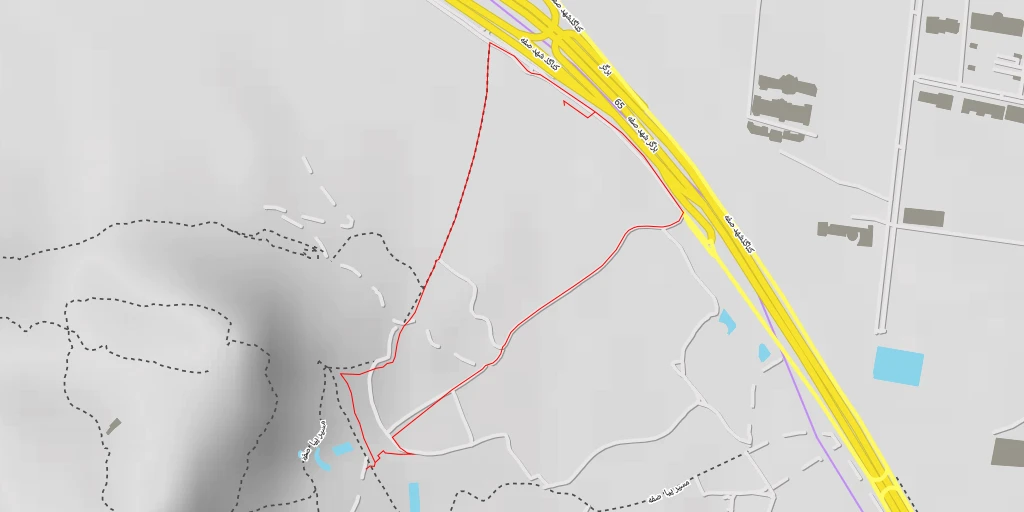 Map of the trail for مسیر پیاده روی صفه - مسیر پیاده روی صفه - اصفهان