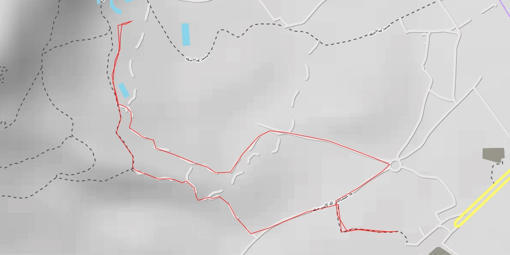 Map of the trail for مسیر پیاده روی صفه - مسیر پیاده روی صفه - اصفهان