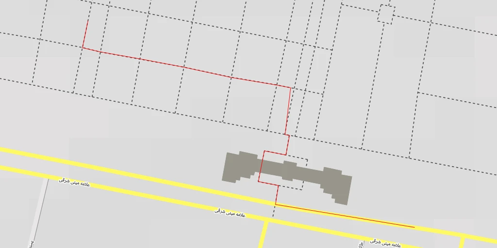 Map of the trail for علامه امینی شرقی - اصفهان