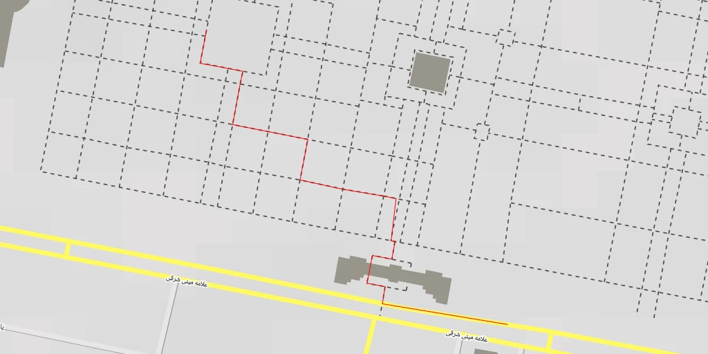 Map of the trail for علامه امینی شرقی - اصفهان