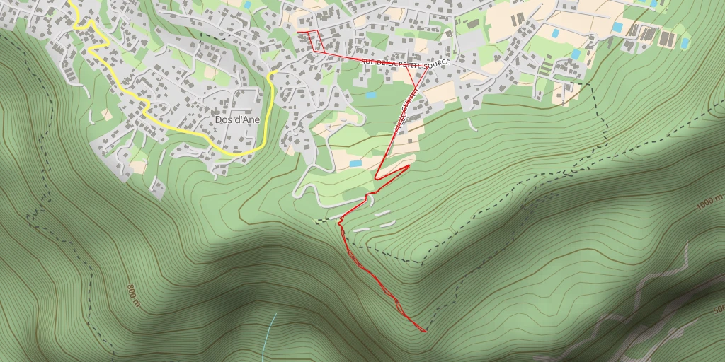 Map of the trail for Kiosque du Cap Noir